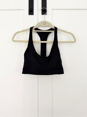 lululemon athletica Black T-Back Supportive Sports Bra